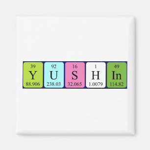 Yushin周期表名磁石 マグネット