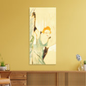 Yvette Guilbertがカーテンコールを受ける, 1894 キャンバスプリント (インサイチュ (リビング))