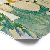 Yvette Guilbert by Henri de Toulouse-Laurec ポスター (角)