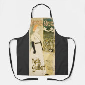 Yvette Guilbert by Theophile Steinlen エプロン (正面)