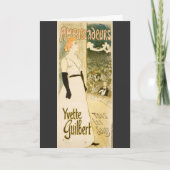 Yvette Guilbert by Theophile Steinlen カード (正面)