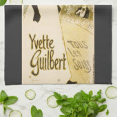 Yvette Guilbert by Theophile Steinlen キッチンタオル (折り畳み)