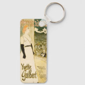 Yvette Guilbert by Theophile Steinlen キーホルダー (裏面)