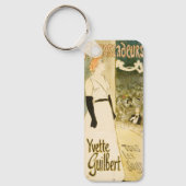 Yvette Guilbert by Theophile Steinlen キーホルダー (正面)