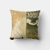 Yvette Guilbert by Theophile Steinlen クッション (正面)