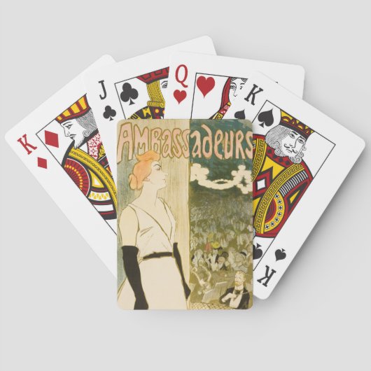 Yvette Guilbert by Theophile Steinlen トランプ (裏面)