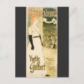 Yvette Guilbert by Theophile Steinlen ポストカード (正面)