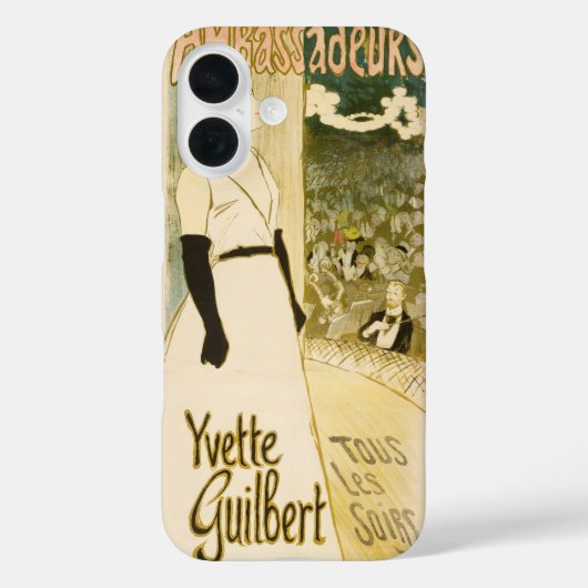 Yvette Guilbert by Theophile Steinlen Case-Mate iPhoneケース (裏面)