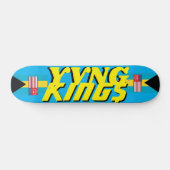 YVNG KINGS JMT BAHAMAS 7 3/4"スケートボードデッキ スケートボード (横)