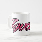 Yvonne faded pink Tasse Teetasse Kaffeetasse コーヒーマグカップ (正面左)