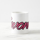 Yvonne faded pink Tasse Teetasse Kaffeetasse コーヒーマグカップ (中央)
