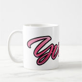 Yvonne faded pink Tasse Teetasse Kaffeetasse コーヒーマグカップ (左)