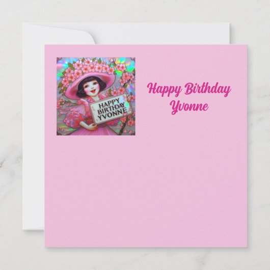 YVONNE ~ Queen of the blossom ~ Flat Card (裏面)