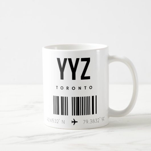 YYZトロントクラシックマグ コーヒーマグカップ (右)