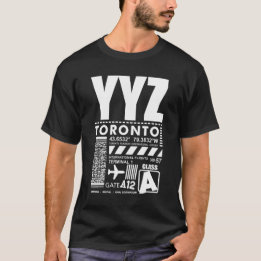 YYZトロントピアソンエアポ国際的ート Tシャツ