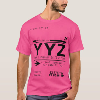 Yyzトロントピアソンエアポ国際的ート Tシャツ