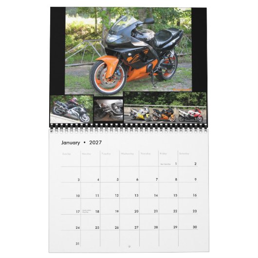 YZF600R.com 08-09のカレンダー カレンダー (1月 2027)