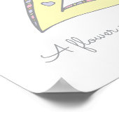 Zから始まるZaraのイニシャル落書きアート名前意味 ポスター (角)