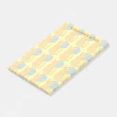 Zのオレンジ猫および月パターン猫好きのカスタム ポストイット (アングル)