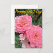 Zのヒント「ハッピーバースデー!」カード サンキューカード (正面/裏面)