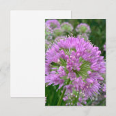 Zのヒント「ライトラベンダーフローラ」カード サンキューカード (正面/裏面)