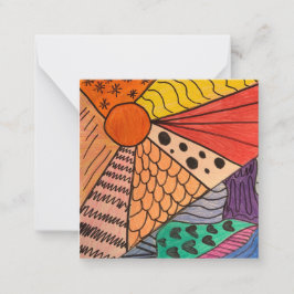 Zのヒント「昼夜を問わず」ミニノート ノートカード