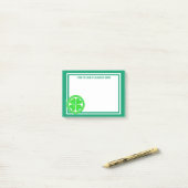 Zの幸運なケルト族のシャムロック4の葉のクローバーの緑のアイルランド語 ポストイット (デスク上)