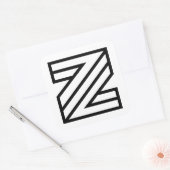 Zの文字 スクエアシール (封筒)