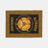 Zの金穀物の円超常的なUFOのギーク フリースブランケット (正面(横))