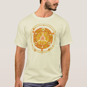 Zの金穀物の円超常的なUFOのギーク Tシャツ