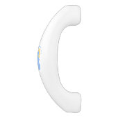 Zの青猫および月の猫好きのネコ科の子ネコ セラミックキャビネット取っ手 (側面)