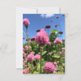 Zの「フローラ・ピンク」カードのヒント サンキューカード