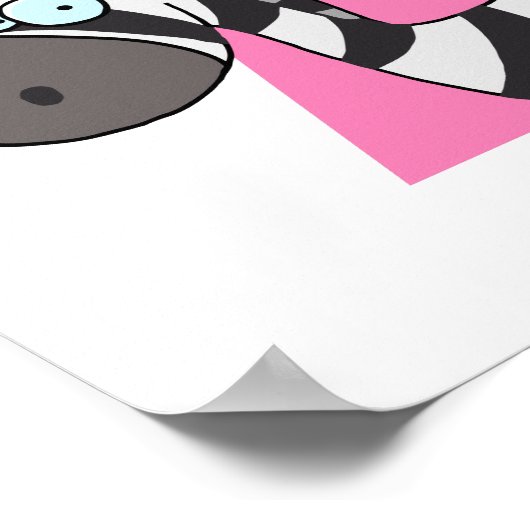 zはゼブラ漫画子供へだ ポスター (角)