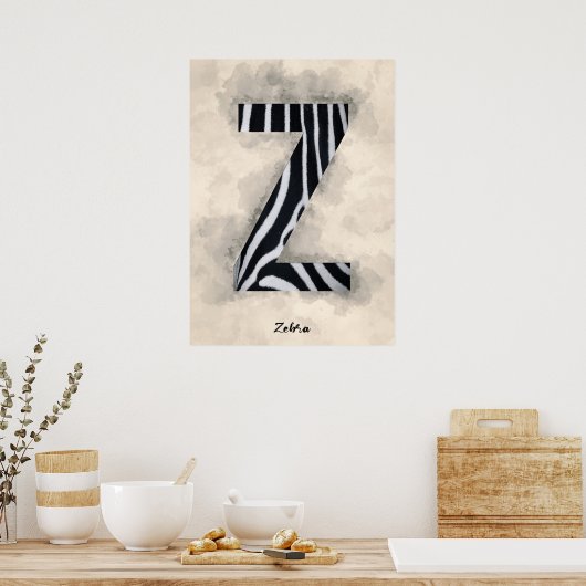 Zはゼブラ ポスター (キッチン)