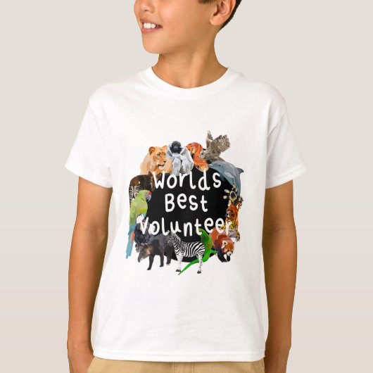 Zは動物園のボランティア用 Tシャツ (正面)