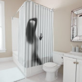 zは友人が付いているシャワーを取ります シャワーカーテン (インサイチュ)