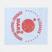 Zは赤い惑星の宇宙のギークの太陽系のおもしろいを傷つけます フリースブランケット (正面(横))