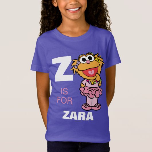 Zは|があなたの名前を加えるソエのためです Tシャツ (正面)