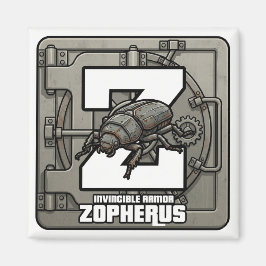 ZはZopherus(ヨフェルス鉄甲虫)-GTAスタイルABC マグネット