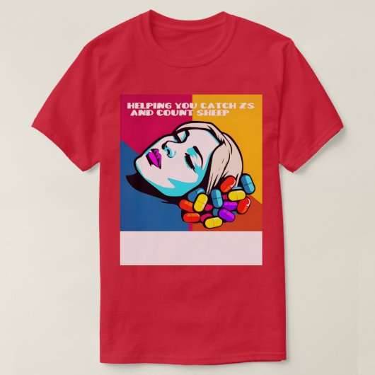 Zをキャッチして羊のTシャツ Tシャツ (デザイン正面)