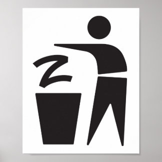 Zをゴミ箱（ポスター） ポスター