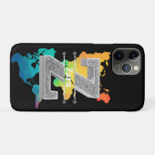 Zイニシャルパーソナライズされたシルバーモノグラムあなたのお名前 Case-Mate iPhoneケース (裏面(横))