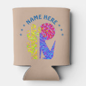 Zコヨーテウルフカラフル南西デザイン砂漠 缶クーラー (裏面)