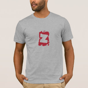 Zスタンプの前部、ロゴの背部とのZTee Tシャツ