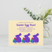 Zパープルイースターバニーイースターエッグ狩りパーティー 招待状 (スタンド正面)
