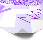 Zパープルキャット&ザムーン猫好きシブロン ポスター (角)