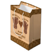 Zビッグフットのサスカッチトラック幸せなバレンタインデー ミディアムペーパーバッグ (正面アングル)