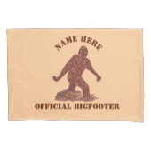 Zビッグフットの歩くのサスカッチの役人Bigfooter 枕カバー (正面)