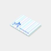 Zブルーホワ素晴らしイトシャカラフルークシーストライプ ポストイット (アングル)