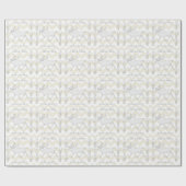 Zホワイトカリブートナカイナクリスマスパーソナライズされた ラッピングペーパー (フラット)